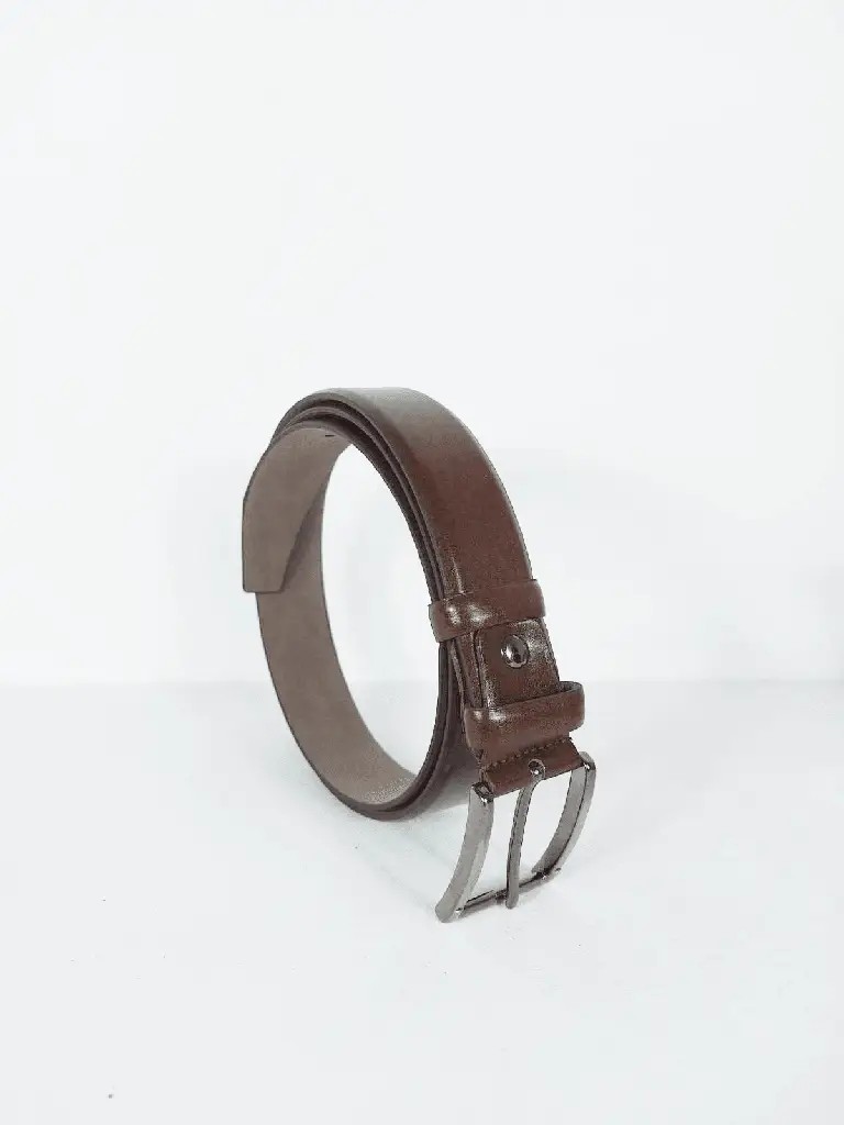 Effen donkerbruine riem