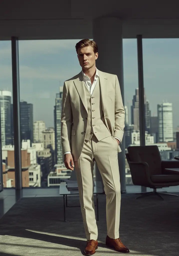 V2519 Ivory Suit